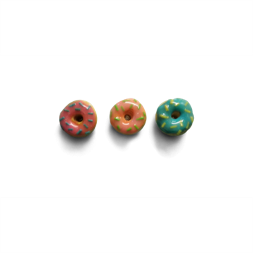 Magic Miniature 1 Sæt Donut Ørestikker - Vælg mellem 3 Farver - Pink/Rosa/Blå